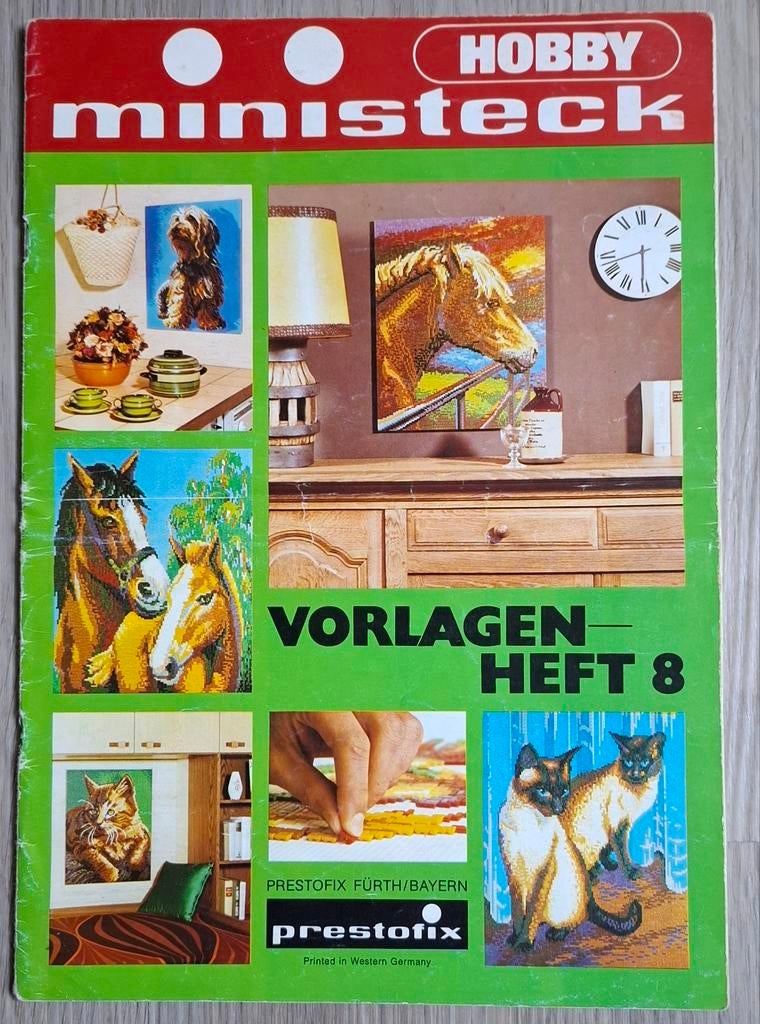 Ministeck voorbeelden patronen boek, Ophalen of Verzenden, Gebruikt, Voorbeeldboek