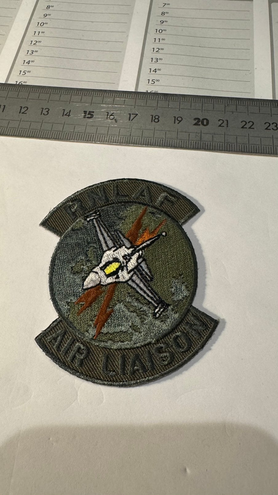 Patch luchtmacht air liaison f-16, Ophalen of Verzenden, Zo goed als nieuw, Patch, Badge of Embleem