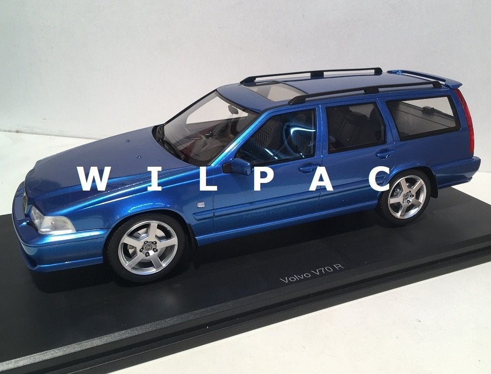 Volvo V70R 1999 1:18 laser blue blauw metall 1:18. V70 R DNA, Ophalen of Verzenden, Nieuw, Auto, Overige merken