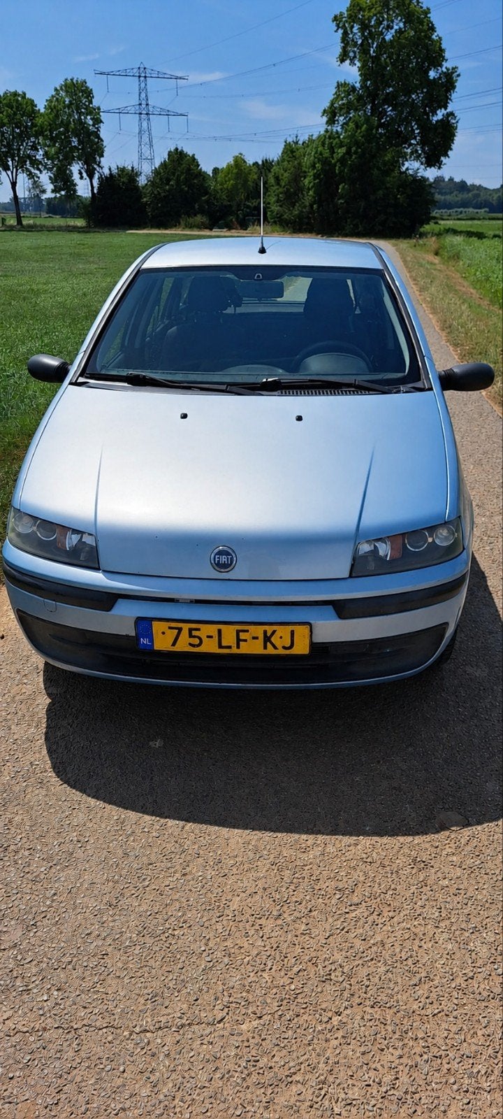 Fiat Punto 1.2 44kw 5DR 2002 Blauw, Voorwielaandrijving, 1242 cc, 4 cilinders, 850 kg