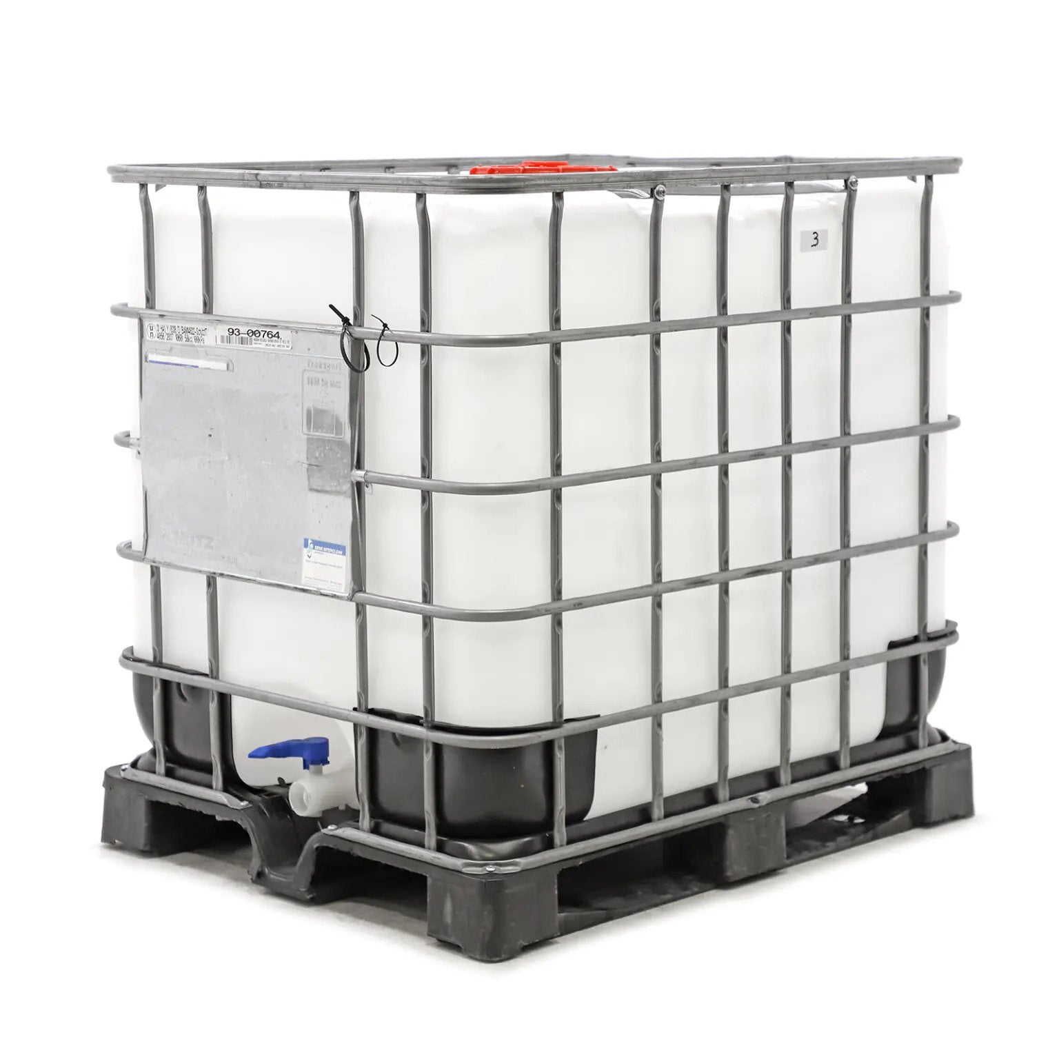 IBC Container 1000L - Wit met metalen kooi, Ophalen