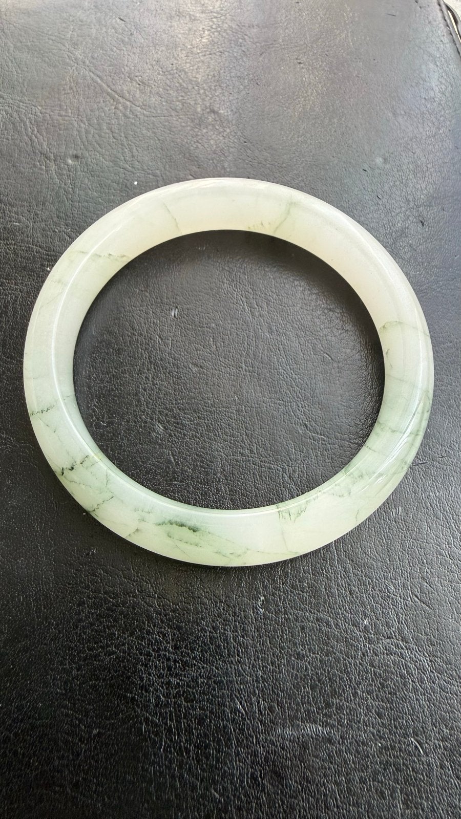 Elegante Jade Armband - Groen en Wit, Ophalen of Verzenden, Nieuw, Groen, Overige materialen