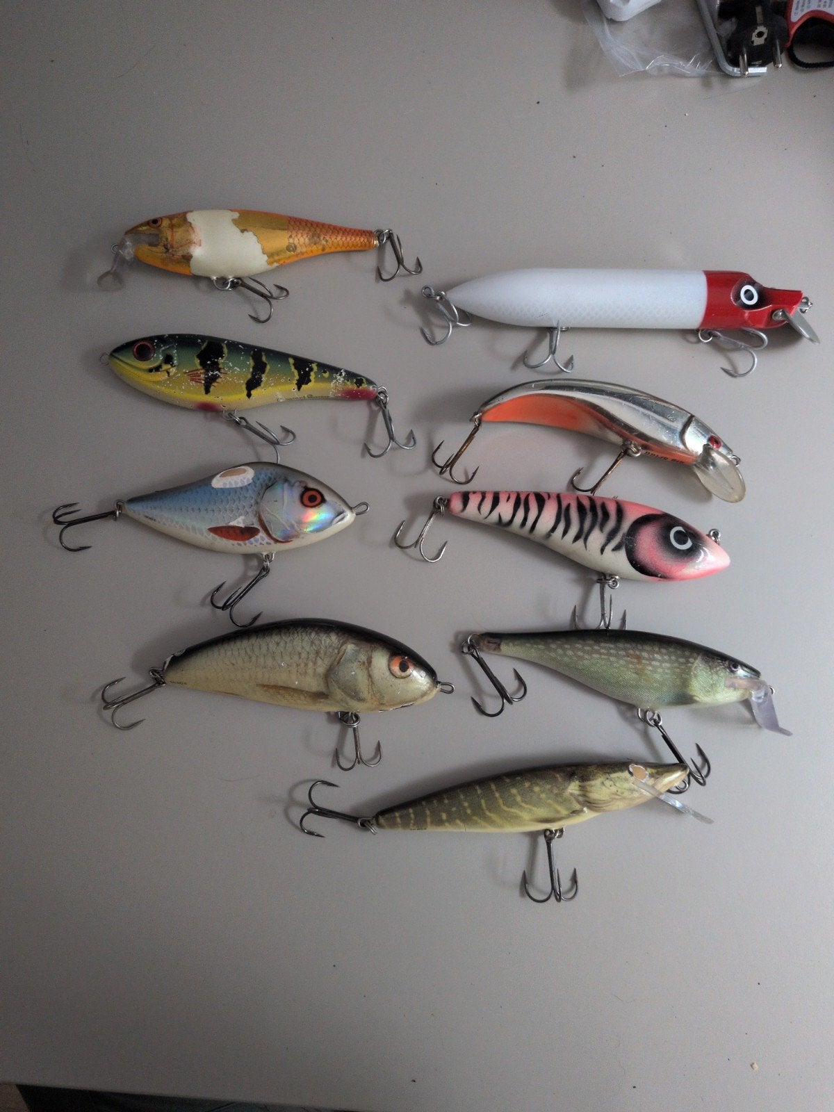 Grote kunstaas partij voor snoek en meerval (Rapala, Salmo), Ophalen of Verzenden