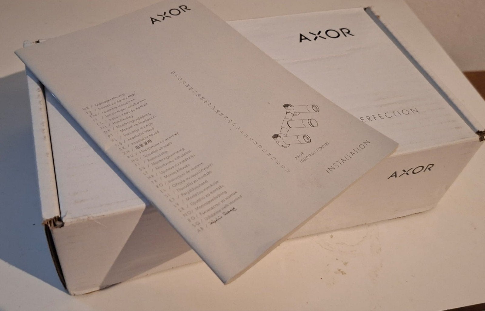 Axor Inbouwdeel 3-gats wastafelkraan wandmontage, Ophalen of Verzenden, Nieuw, Kraan