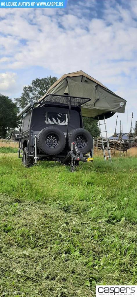 Land Rover Defender Camper Aanhangwagen- vakantie!, Gebruikt, Overige carrosserieën, Zilver of Grijs, Defender