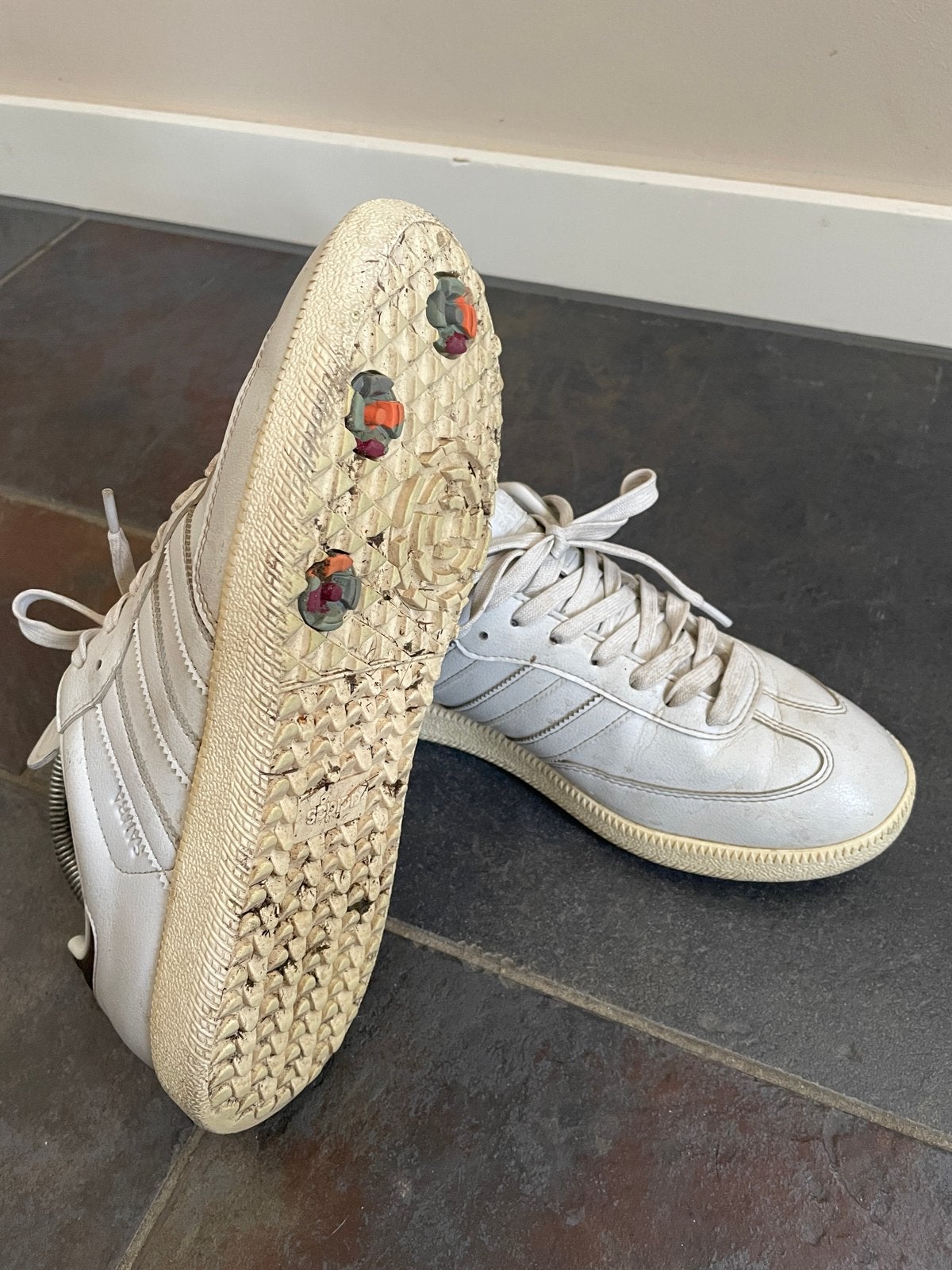 Adidas Samba Golf sneakers wit - maat 42 2/3, Wit, Ophalen of Verzenden, Sneakers of Gympen, Gedragen