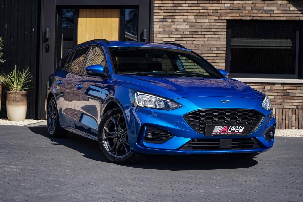 Ford FOCUS Wagon ST-Line 125PK Automaat ACC Dynamic-blauw, Auto's, Gebruikt, Euro 6, Blauw, Origineel Nederlands