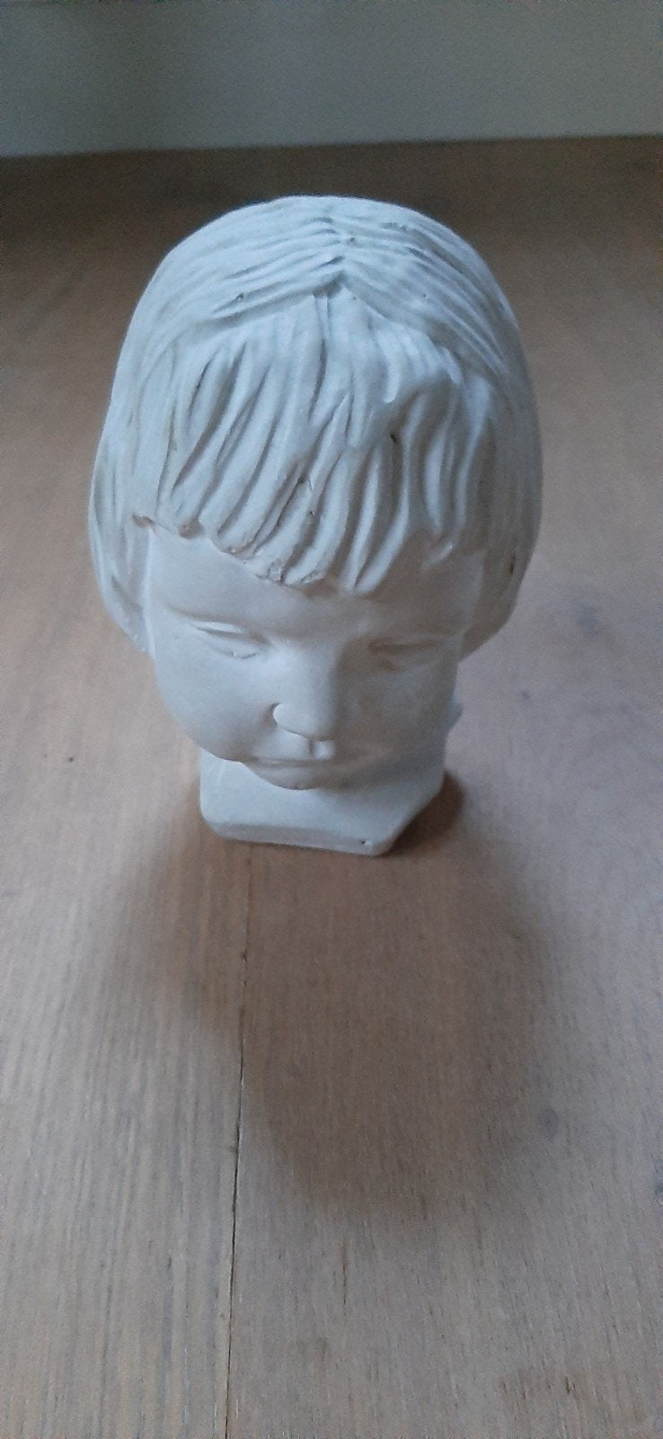 Decoratief stenen kinderkopje, Overige onderwerpen, Minder dan 20 cm, Buste, Ophalen of Verzenden