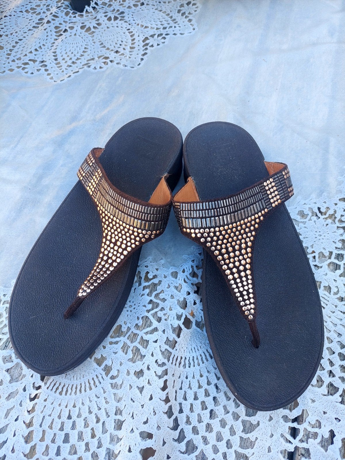 fitflops maat 5 in nieuwstaat, Slippers, Bruin, Ophalen of Verzenden, Zo goed als nieuw