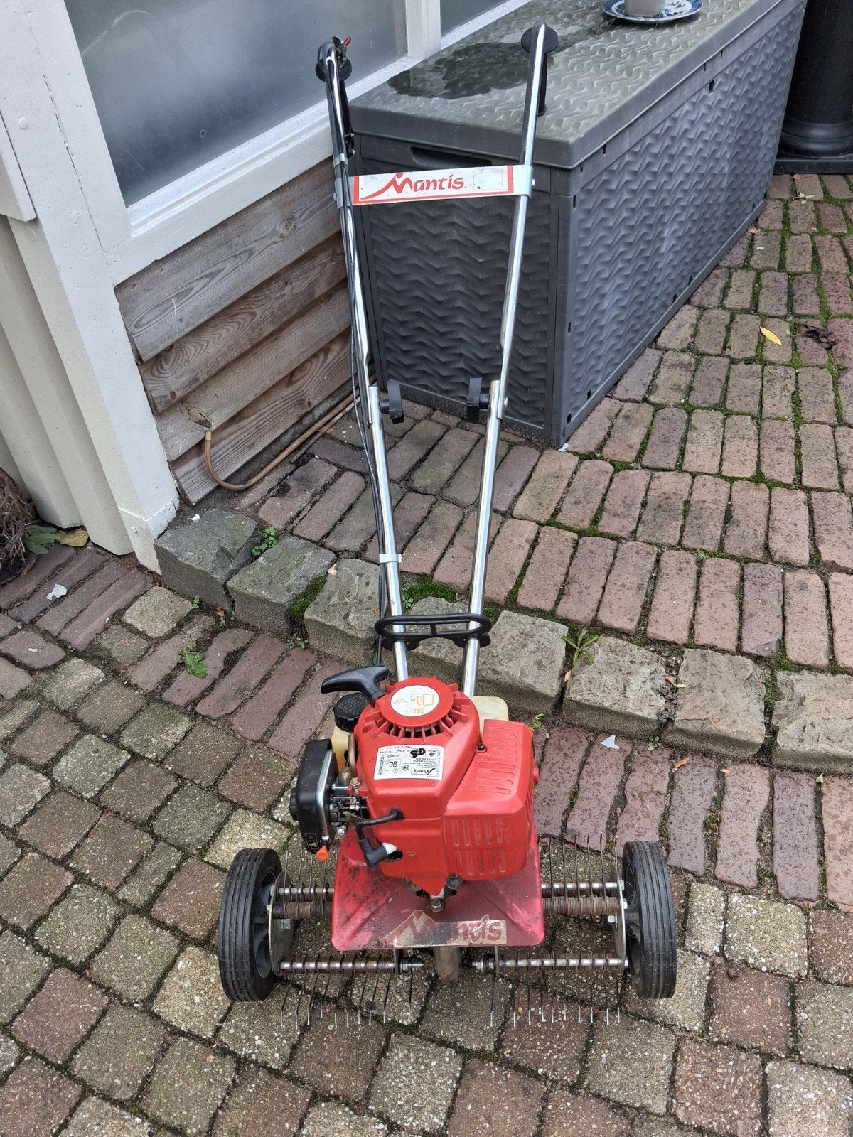 verticuteer. machine, Ophalen, Gebruikt