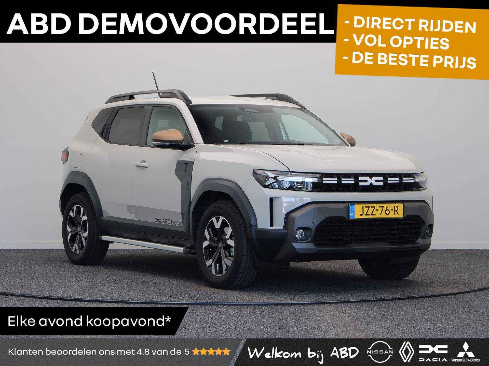 Dacia Duster Hybrid 140pk Extreme | Stoel- en stuurwielverwa, 4 cilinders, Origineel Nederlands, Bedrijf, Automatische klimaatregeling