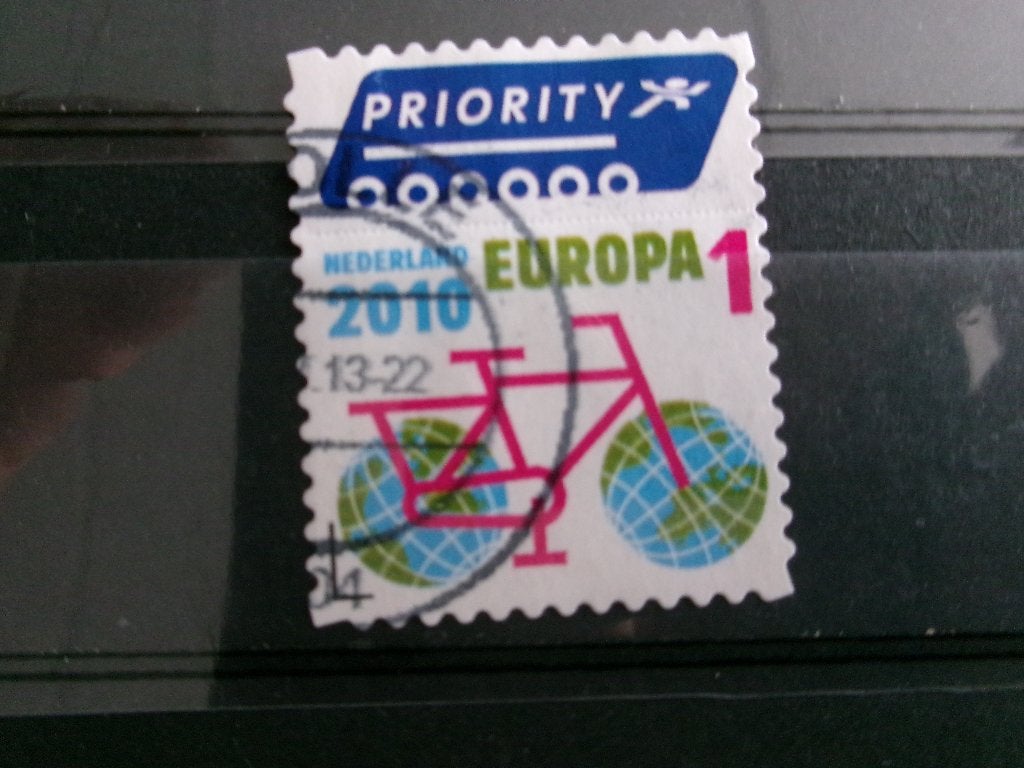 2010 - europa - fiets (710e), Verzenden, Gestempeld