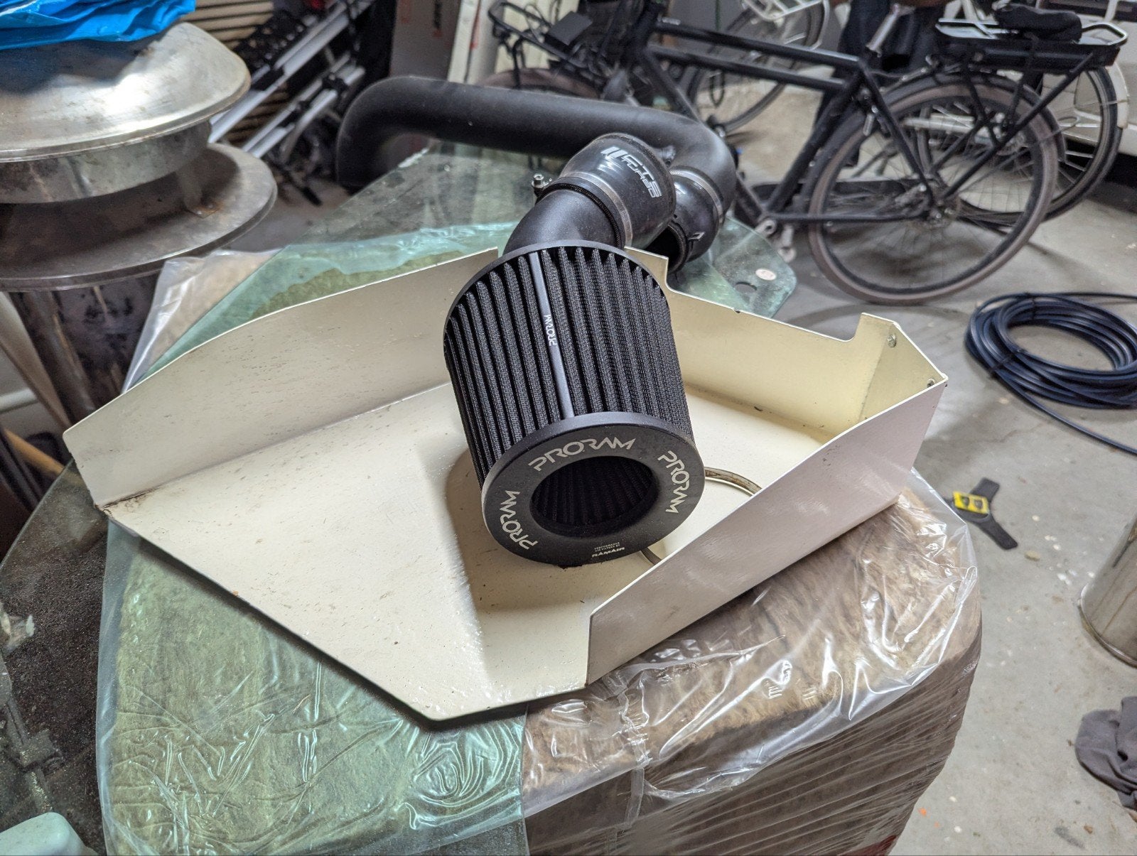 CTS Turbo inlaat met ProRam luchtfilter Golf TT etc, Ophalen of Verzenden, Gebruikt, Audi