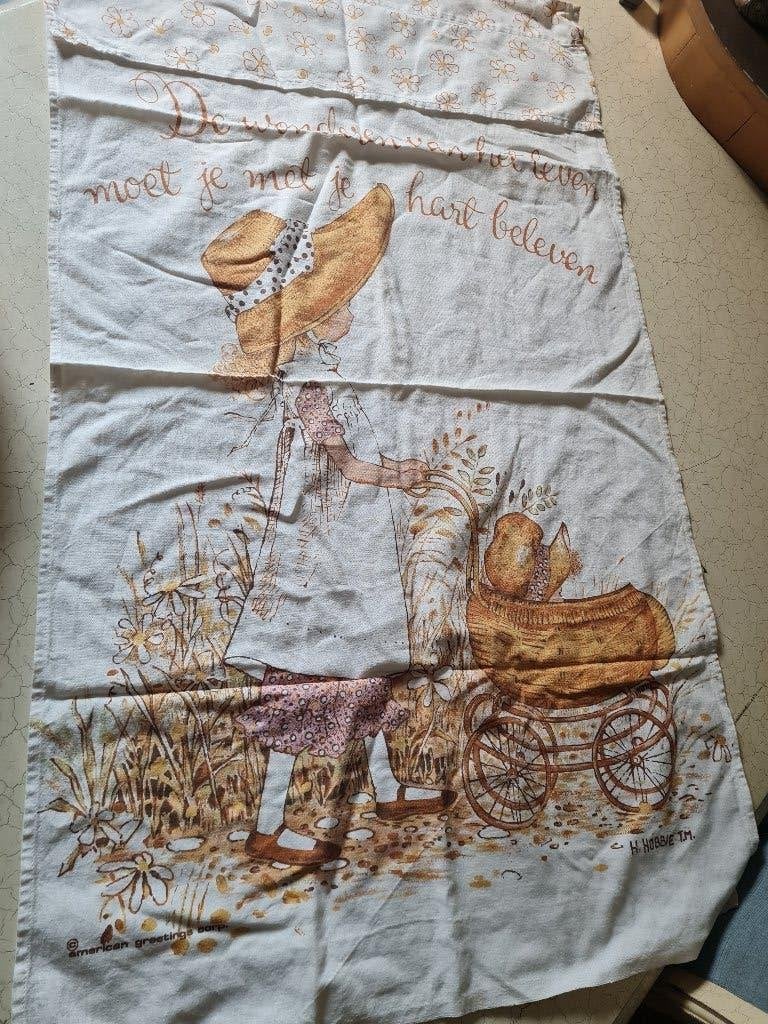 doek voor handdoeken rek in de keuken Holly Hobbie, Heikant 21 Kaatsheuvel, Overige typen, Belle Vieille Brocante, Ophalen of Verzenden