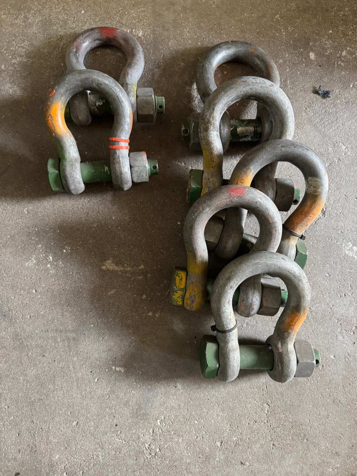 Sluitingen green pin harp moetbout 12 en 13,5 ton, Ophalen, Zo goed als nieuw