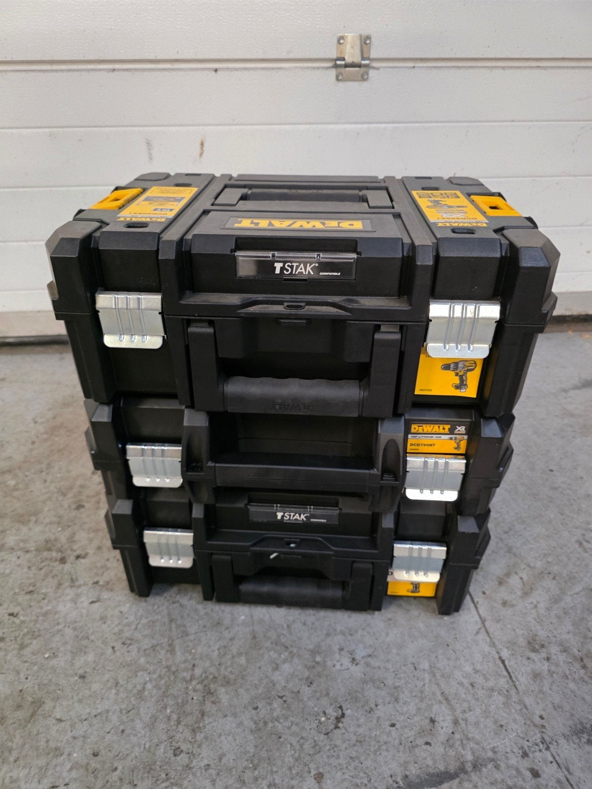 DeWalt TSTAK koffers, Boormachine, Ophalen of Verzenden, Variabele snelheid, Gebruikt