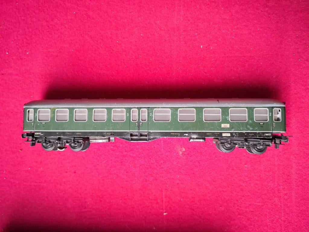 Modeltrein TRIX-EXPRESS 3 rail syst.rijtuig blik verlichting, Gebruikt, Gelijkstroom, Trix, Rails