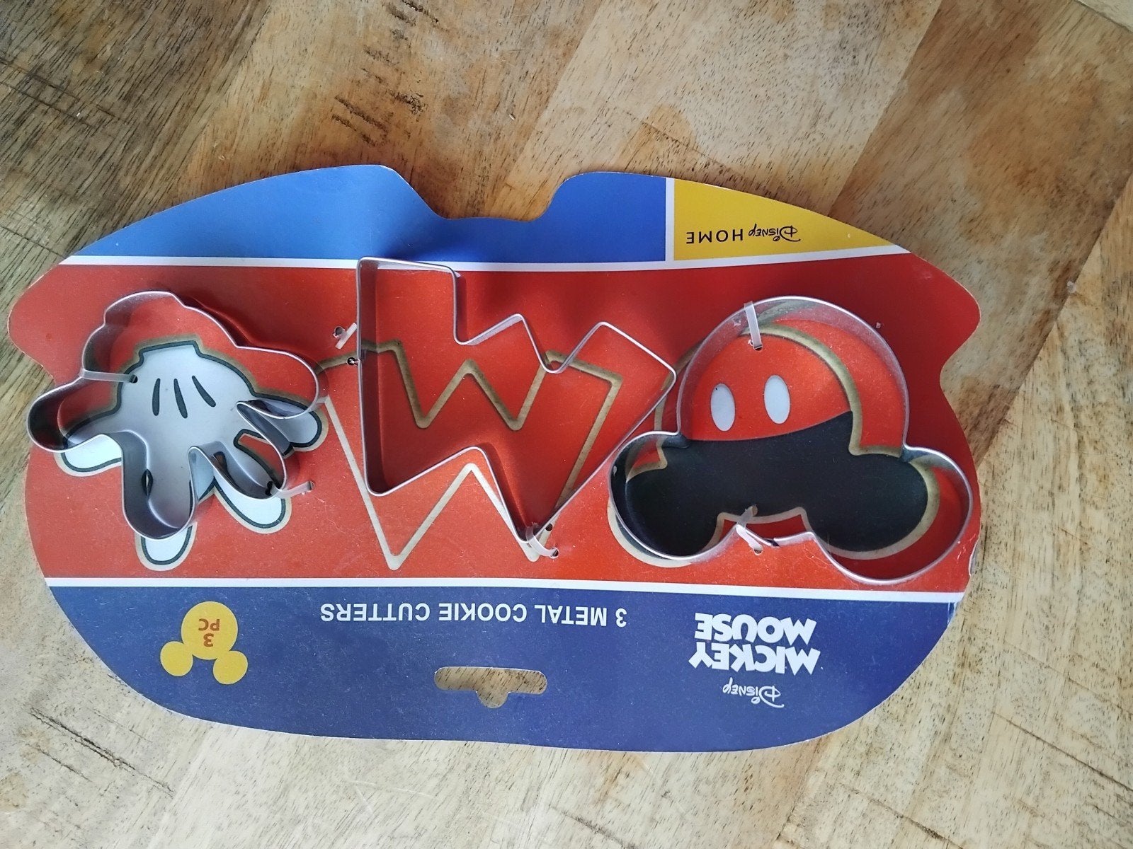 Disney Mickey Mouse Koekjesuitstekers - 3 stuks, Ophalen, Overige typen, Nieuw, Metaal