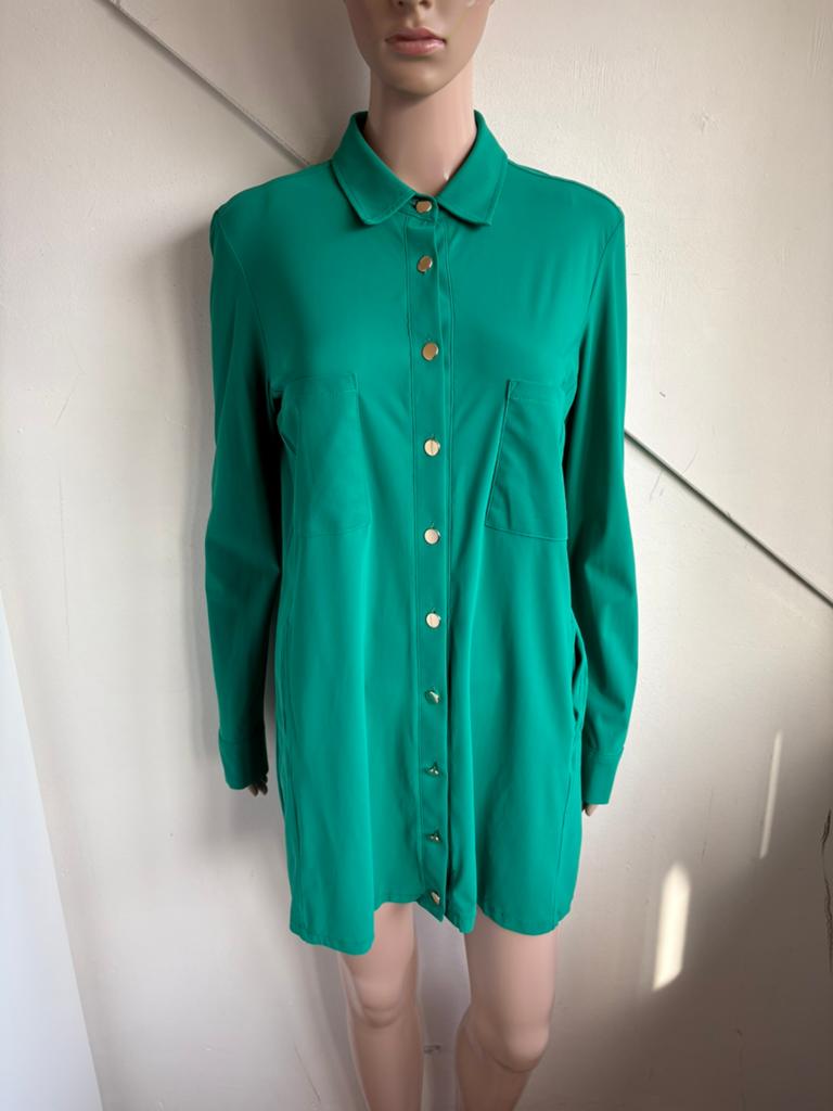 Studio Anneloes travelstof tuniek blouse maat S groen, Kleding | Dames, Ophalen of Verzenden, Zo goed als nieuw, Maat 36 (S), Boven de knie