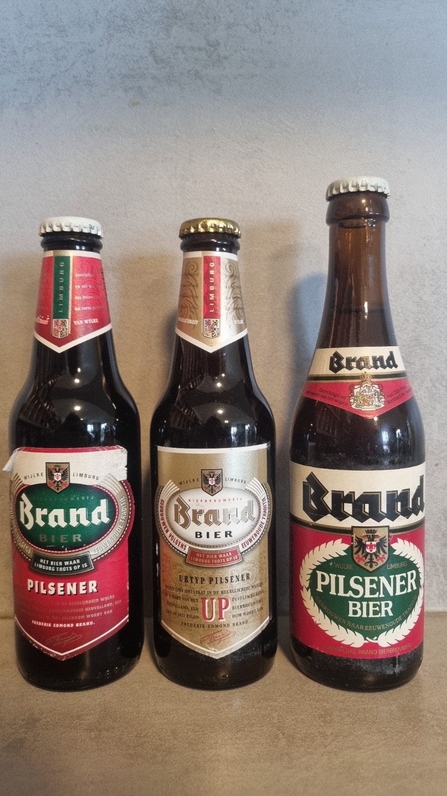 3x Brand, Wijlre : Pilsener '97 & '87 en Up Urtyp '99, Verzamelen, Ophalen of Verzenden, Zo goed als nieuw, Flesje(s), Brand