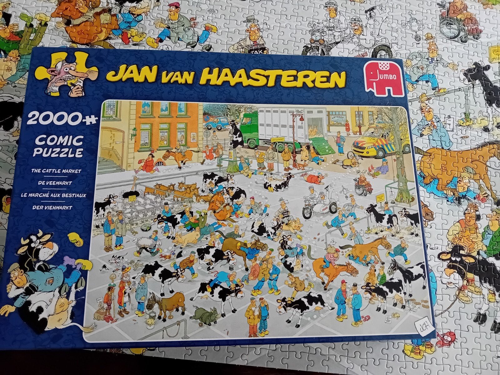 jan van Haasteren puzzel, 2000, de veemarkt, Ophalen of Verzenden, Meer dan 1500 stukjes, Zo goed als nieuw