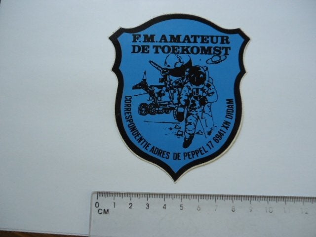 sticker oud DIDAM Piraat radio zender piraten toekomst strip, Verzenden, Zo goed als nieuw, Bedrijf of Vereniging
