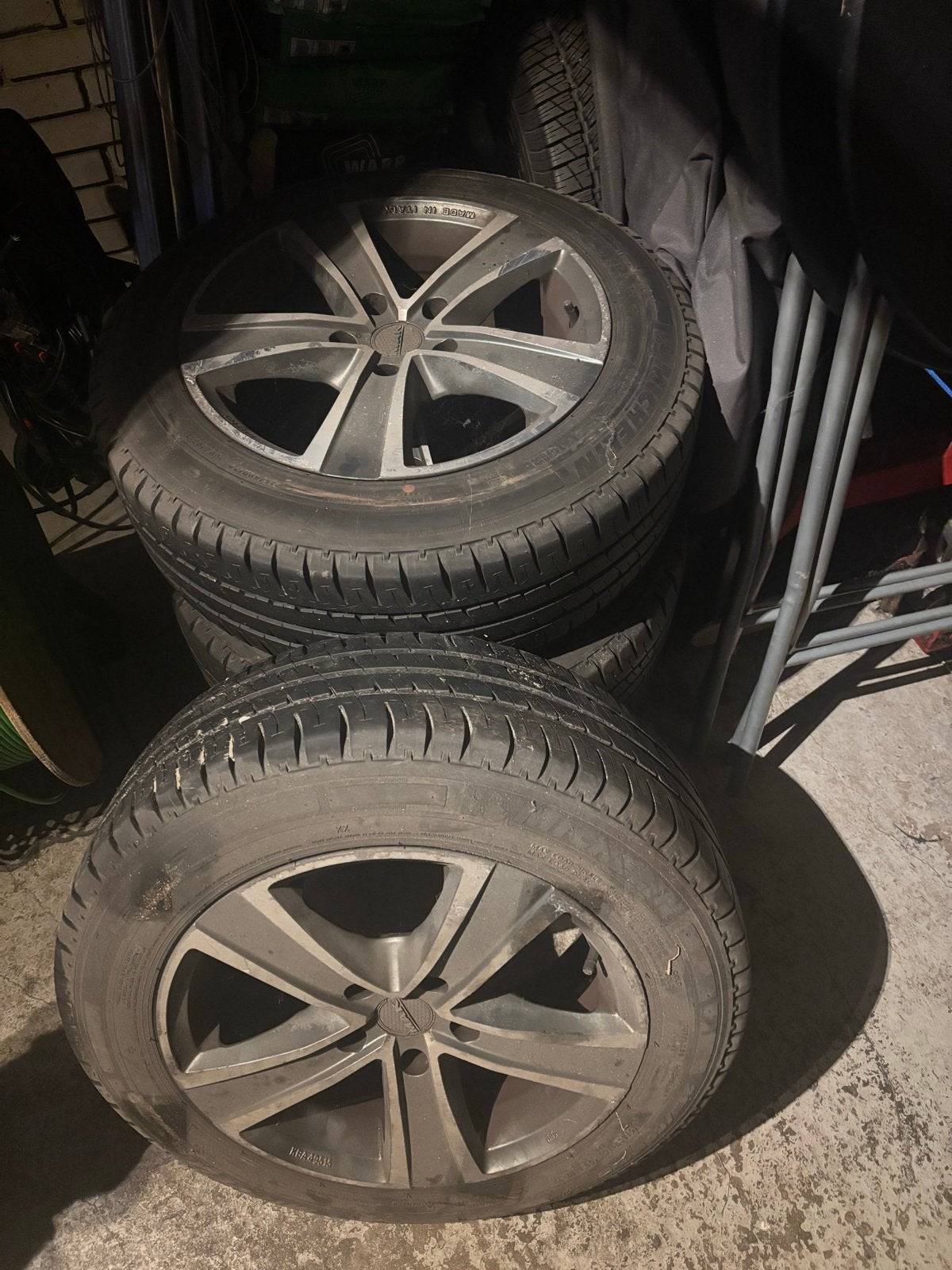 Set van 4 Michelin zomerbanden met velgen vw transporter, 16 inch, Banden en Velgen, Ophalen of Verzenden, Personenwagen