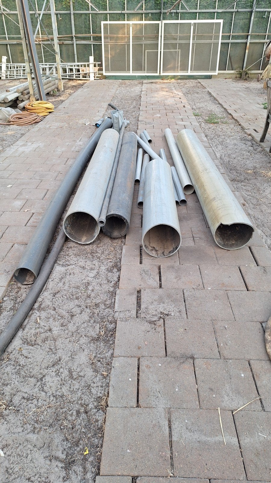Pvc 315 mm doorsnede  3 m1 lengte, Ophalen, Bochten, Pvc, Zo goed als nieuw