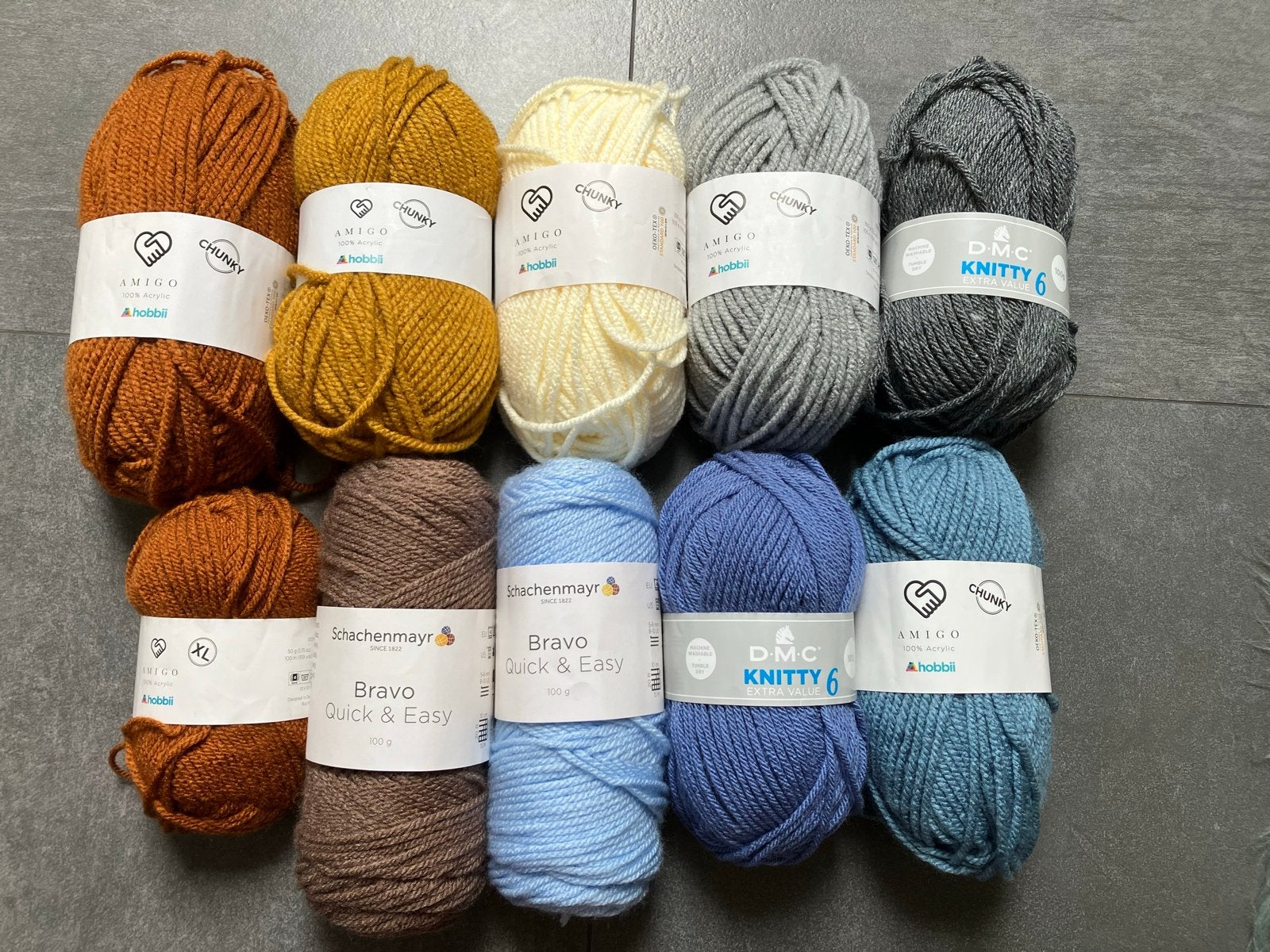 Garenpakket: Hobbii Amigo Chunky, Schachenmayr Bravo, Ophalen of Verzenden, Nieuw, Breien of Haken, Wol of Garen