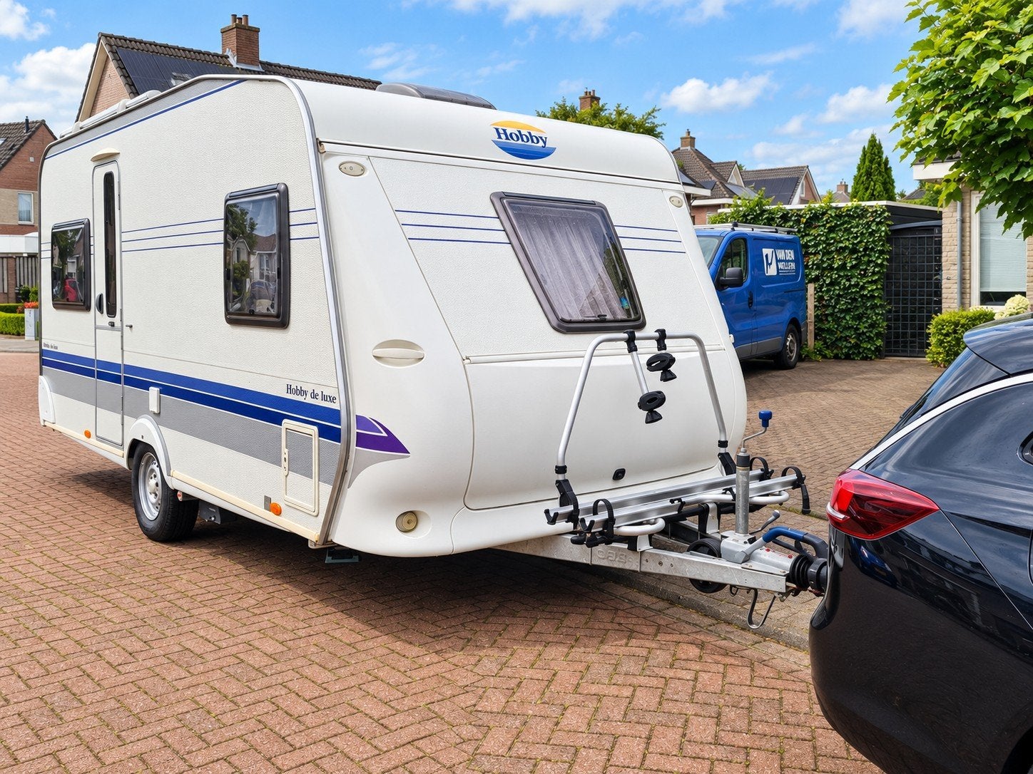 Hobby De Luxe 460 UFe 2007 |AIRCO | MOVER | LUIFEL|VOORTENT, Rondzit, Hobby, Frans bed, Particulier