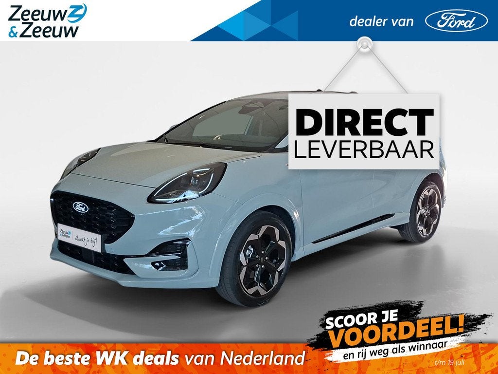 Ford Puma 1.0 EcoBoost Hybrid ST-Line X automaat | €5.000., Auto's, Ford, Bedrijf, Te koop, Puma, 360° camera, ABS, Adaptive Cruise Control