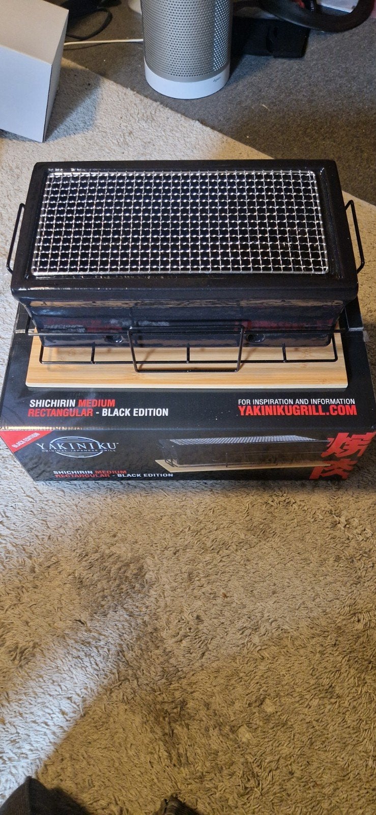 Yakiniku Shichirin Medium Rectangular Black Edition BBQ, Ophalen, Nieuw, Yakiniku