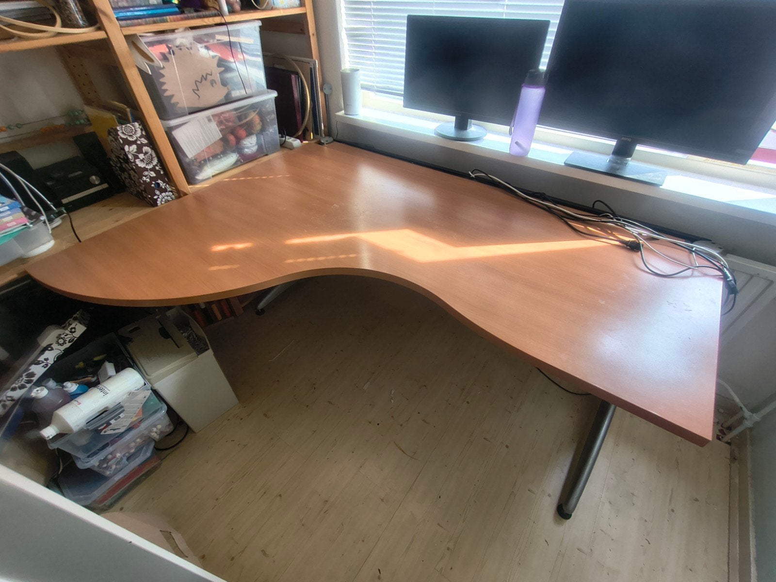 bureau, Huis en Inrichting, Bureaus, Ophalen, In hoogte verstelbaar, Gebruikt, Hoekbureau