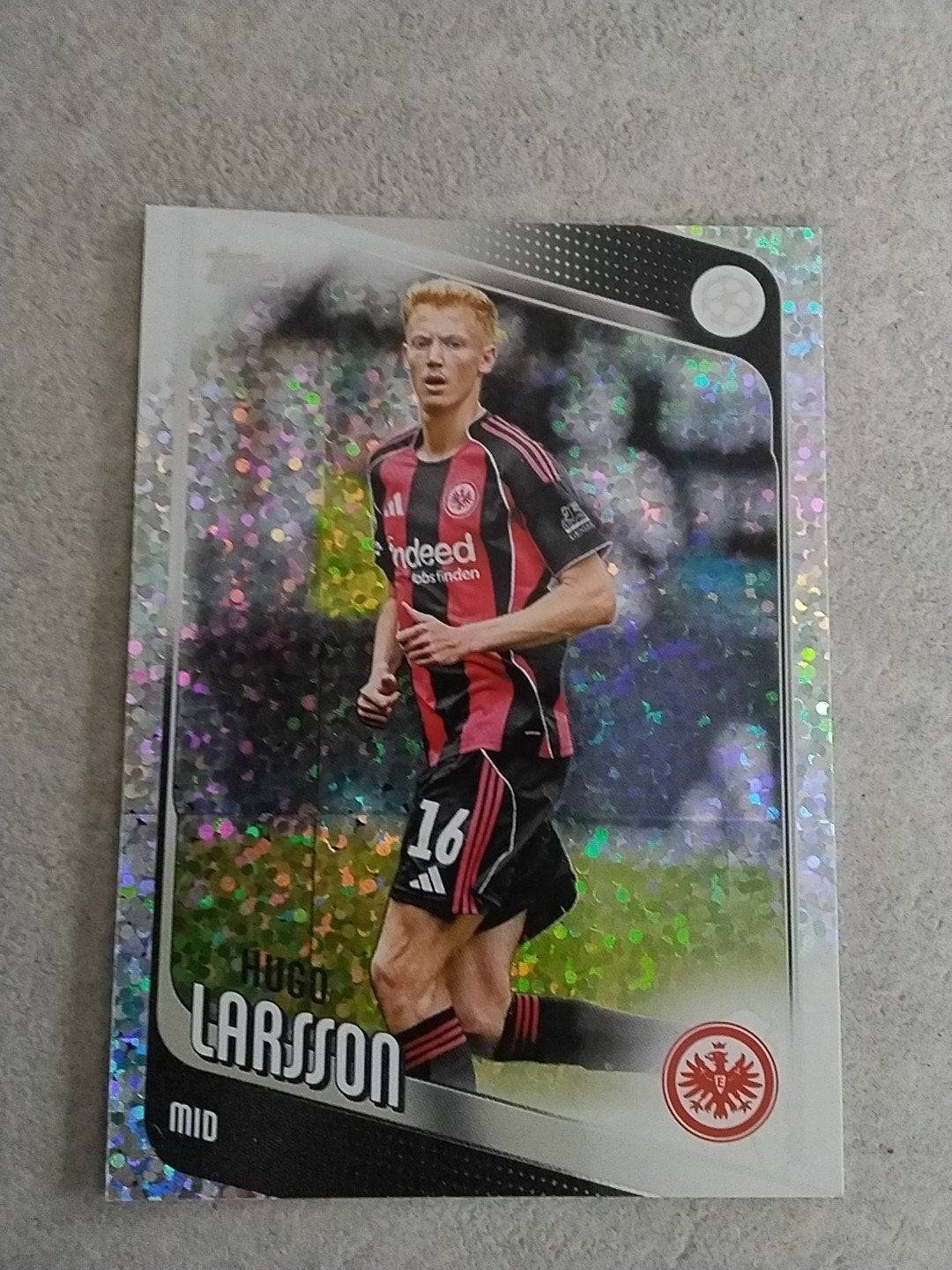 Hugo Larsson Spelerskaart Eintracht Frankfurt, Verzamelen, Ophalen of Verzenden, Nieuw, Spelerskaart