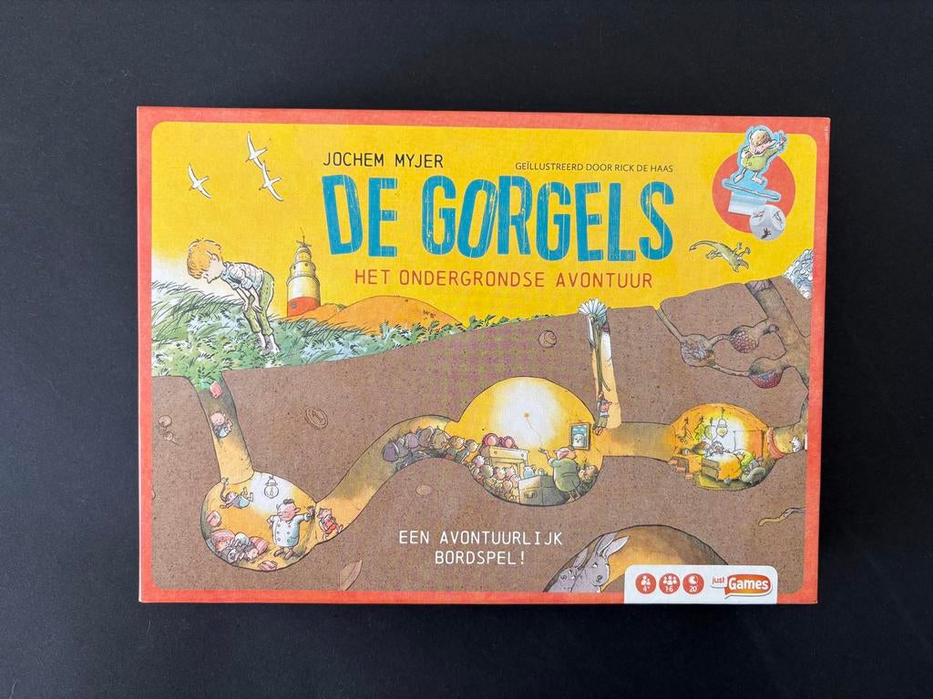 De Gorgels: Het Ondergrondse Avontuur Bordspel, Drie of vier spelers, Ophalen of Verzenden, Zo goed als nieuw