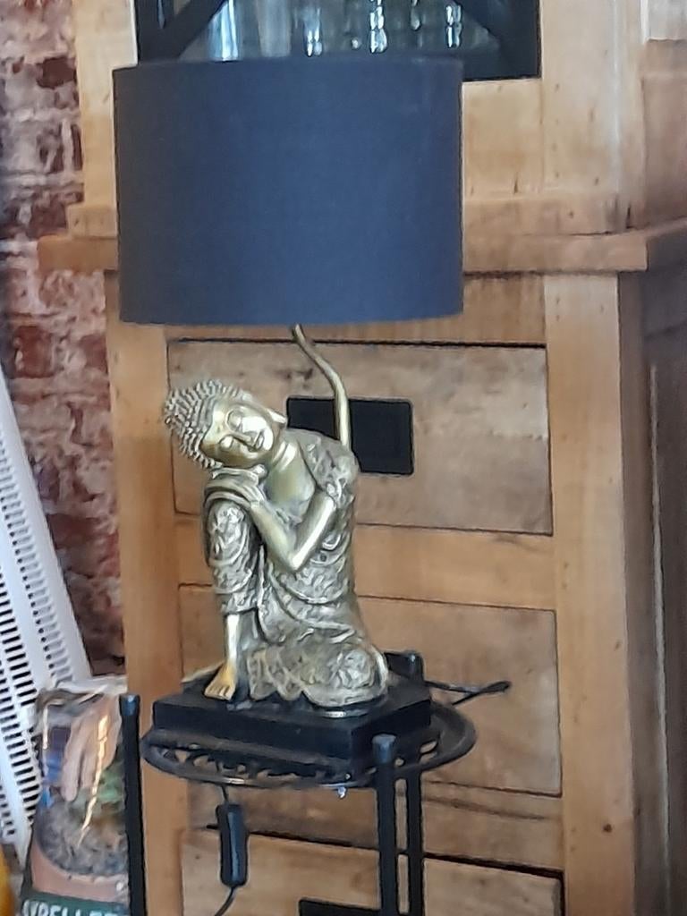Zeer mooi boeddha lamp, Ophalen of Verzenden, Zo goed als nieuw, Minder dan 100 cm