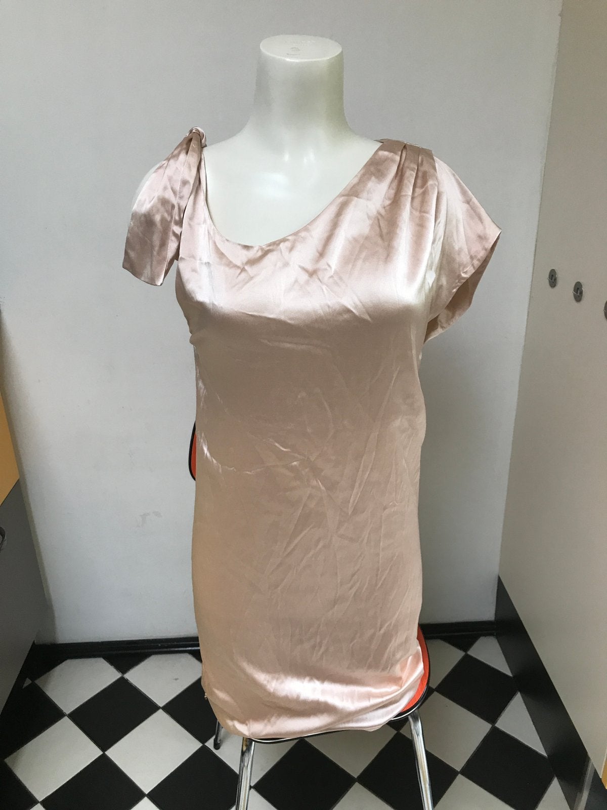 Supertrash lichtroze zijde jurk chic 36 asymmetrisch, Ophalen of Verzenden, Zo goed als nieuw, X, Roze