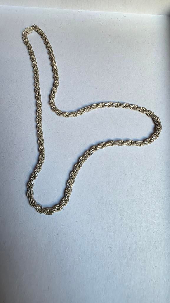Zilveren Koord Ketting 925 - 70 cm 6MM, Ophalen of Verzenden, Gebruikt, Zilver, Zilver