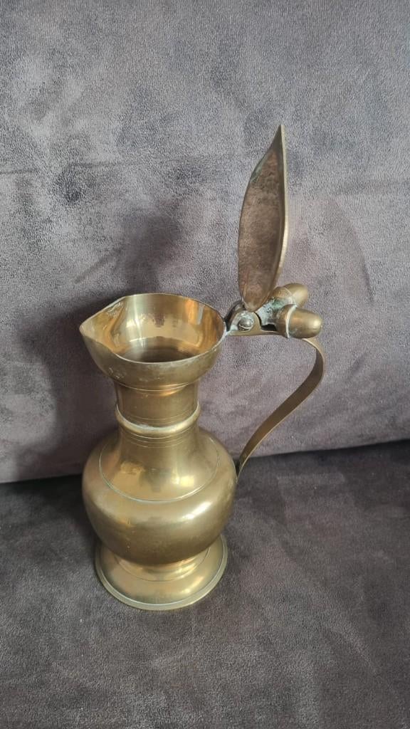 Antieke bronzen kan (ewer), Antiek en Kunst, Ophalen of Verzenden, Brons