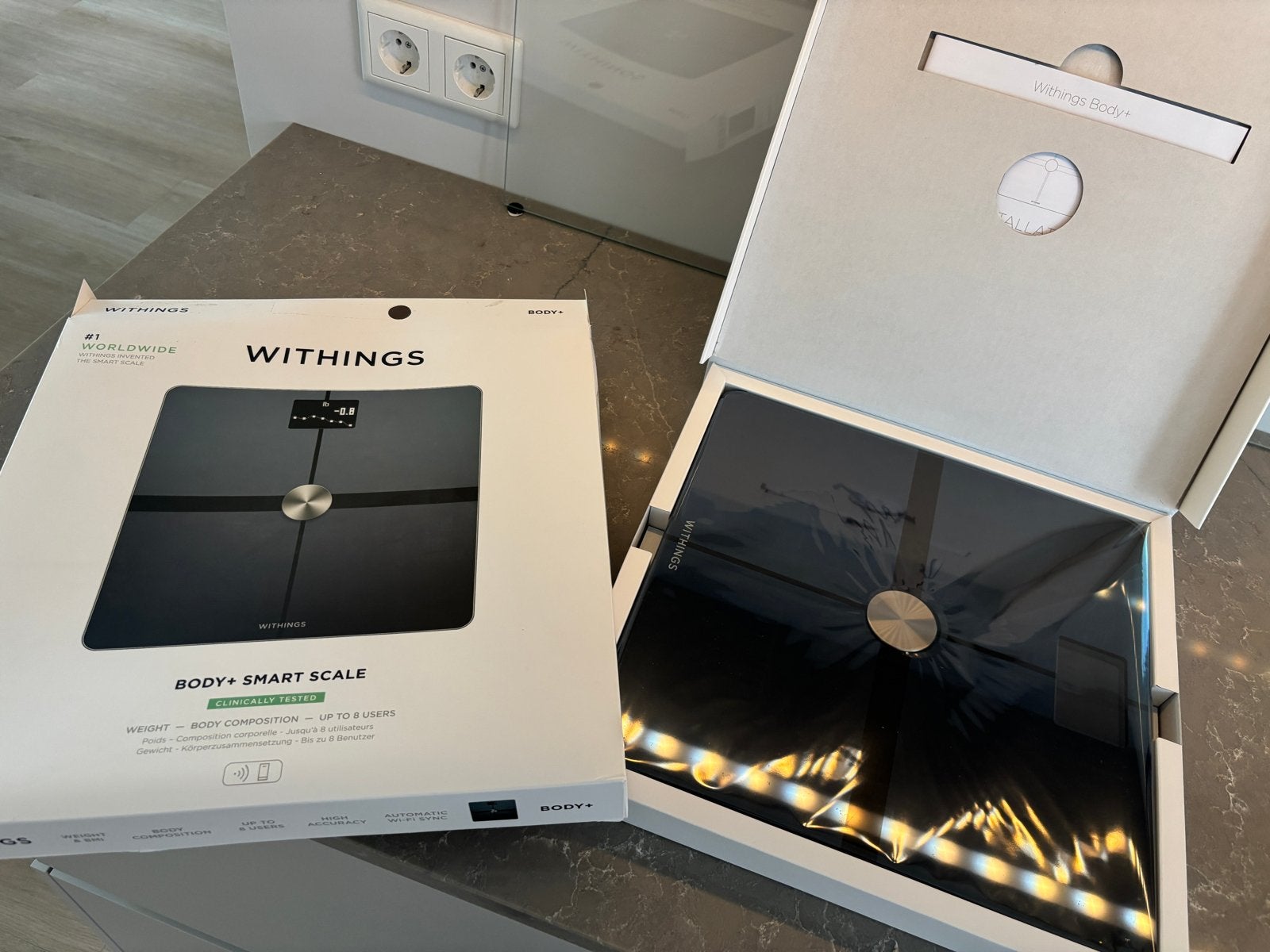Withings Body+ Smart Scale met Wifi - Zo goed als nieuw, Ophalen of Verzenden, Zo goed als nieuw, Overige typen