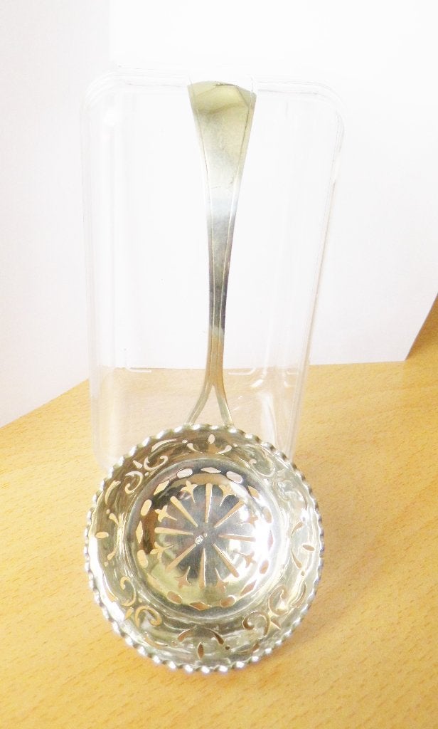 Zilveren strooilepel, Ophalen of Verzenden, Zilver