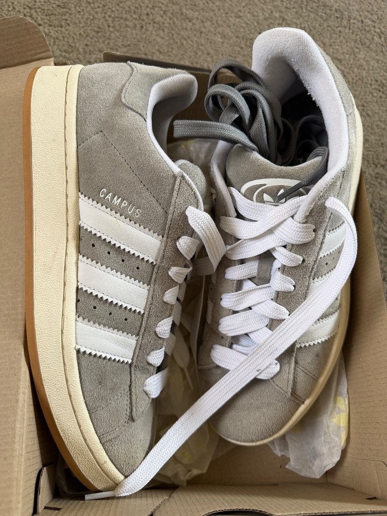 Adidas Campus sneakers - Grijs - maat 45, Overige kleuren, Ophalen of Verzenden, Adidas, Sneakers of Gympen