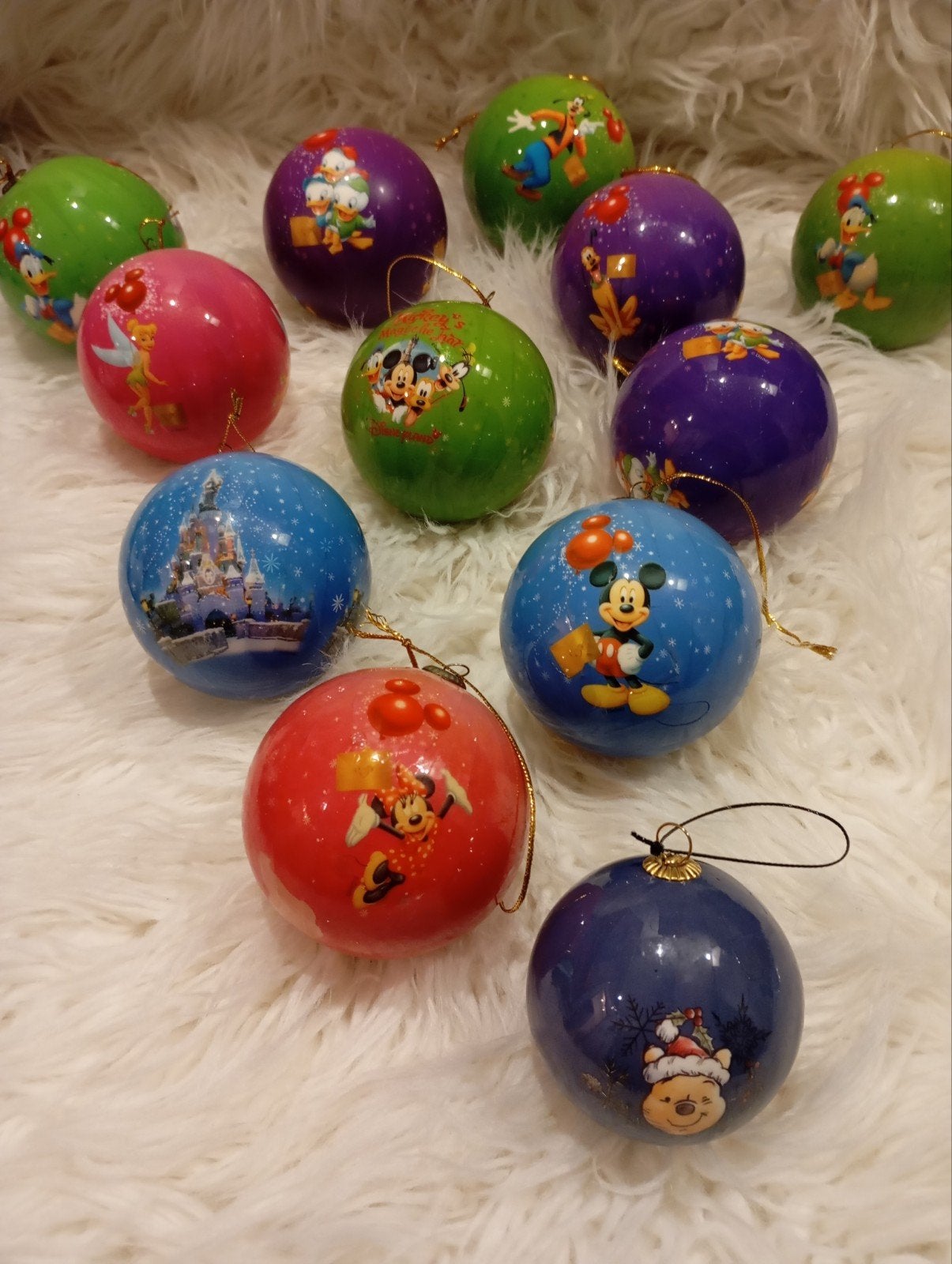 12 DISNEY KERSTBALLEN NU 10€ ZIE FOTO,S, Ophalen of Verzenden