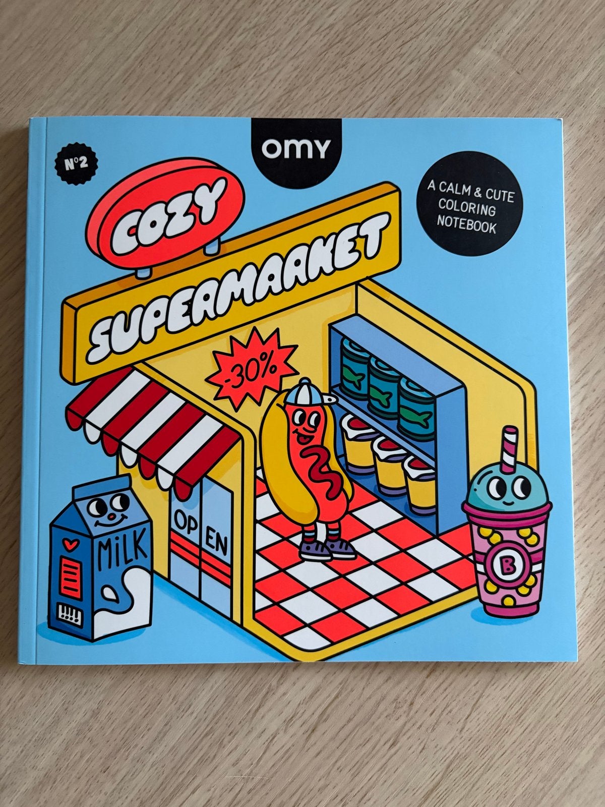 OMY Cozy Supermarket Kleurboek - Nieuwstaat, Hobby en Vrije tijd, Tekenen, Ophalen of Verzenden, Nieuw, Boek of Gids