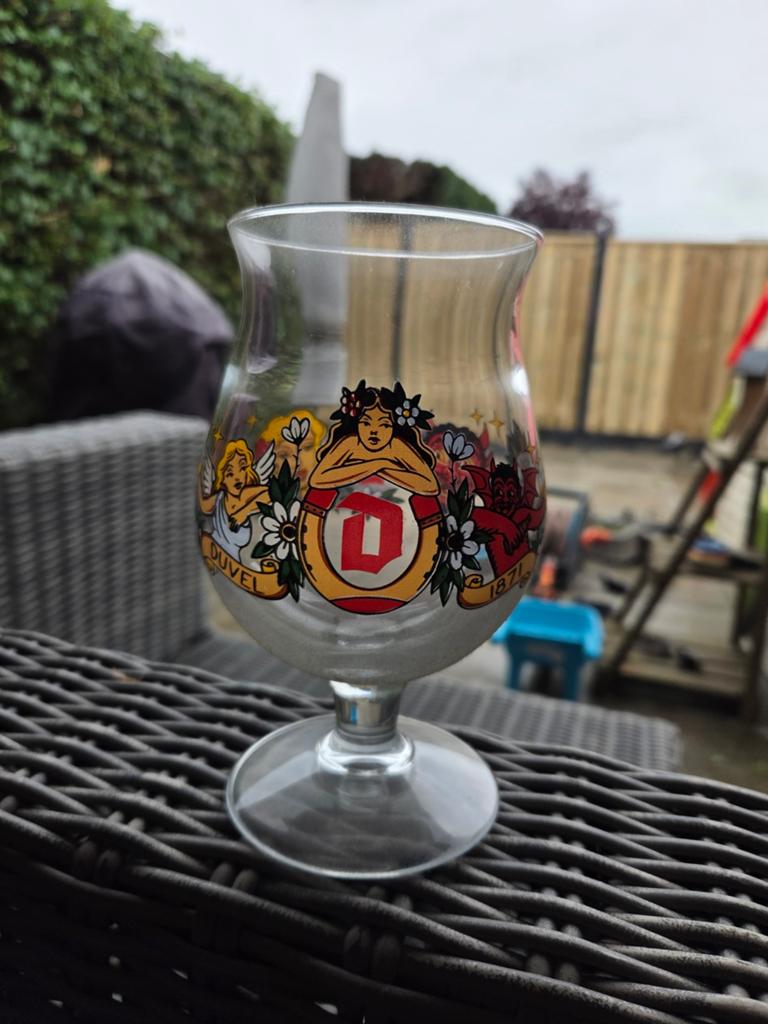 Duvel Art Collection 2020 bierglas, Ophalen, Zo goed als nieuw, Bierglas