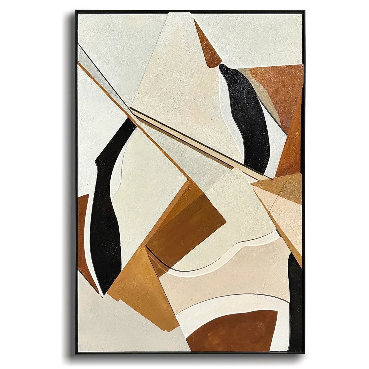 NIEUW: Uniek hangemaakt 3D kunstwerk 80 x 120 cm, Antiek en Kunst, Ophalen, Abstract, Hout, 3D-effect