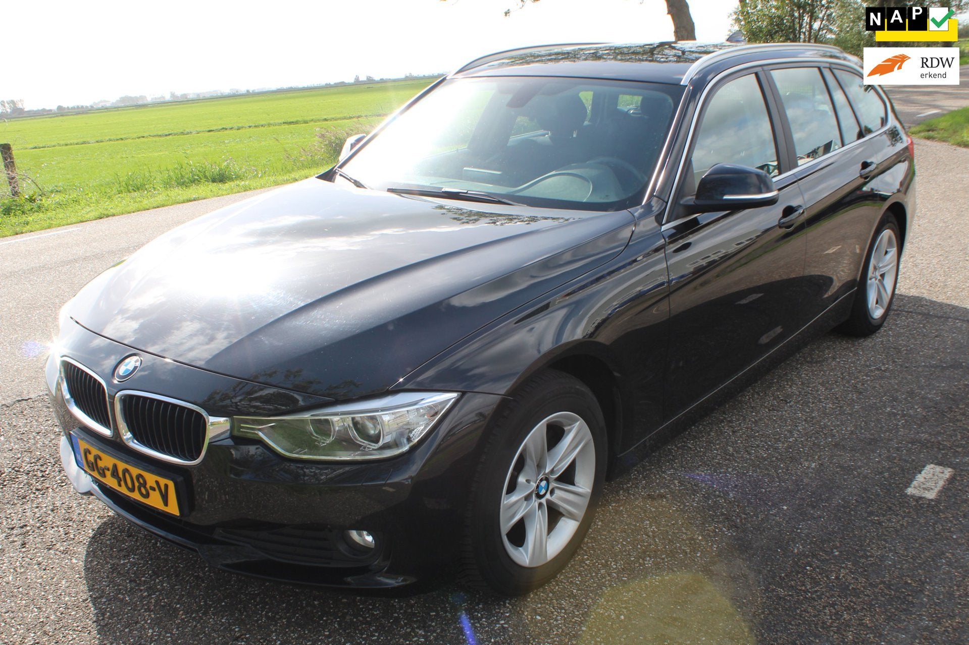 BMW 3-serie Touring 318d Executive, Auto's, Zwart, Zwart, Origineel Nederlands, 3-Serie