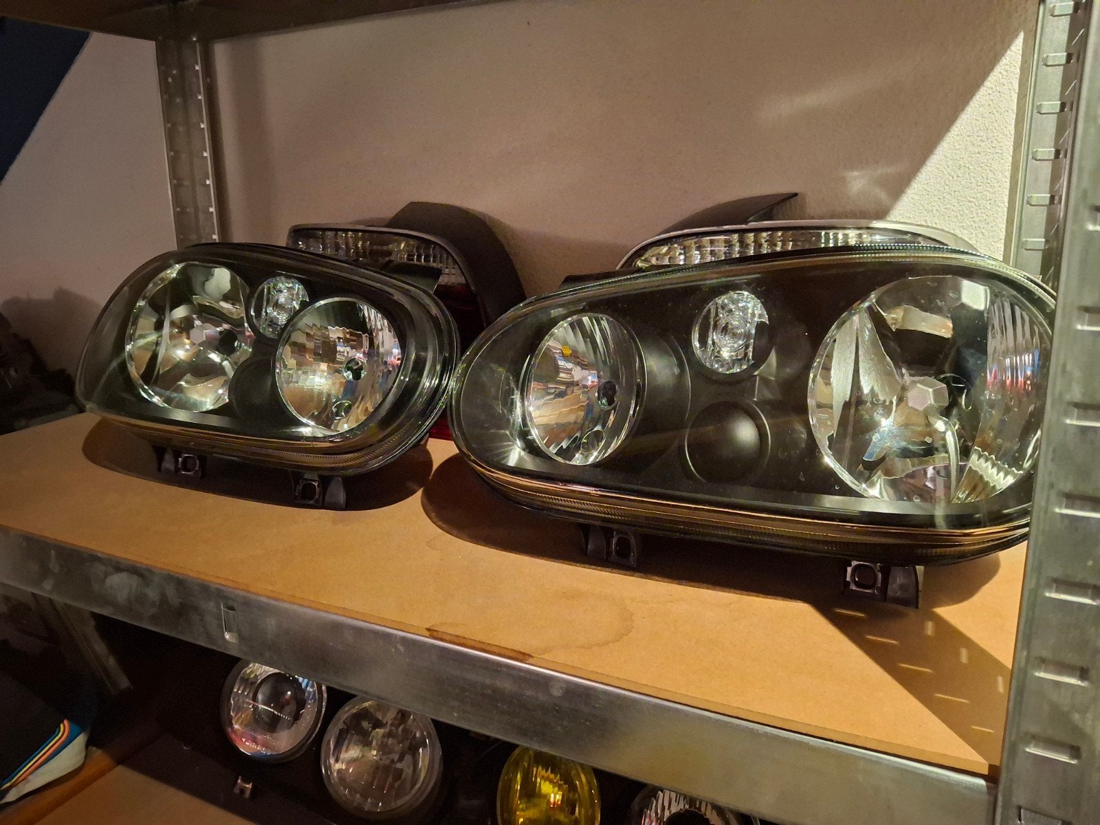 Koplampen VW Golf 4 - Zwart Set L + R, Auto-onderdelen, Ophalen of Verzenden, Gebruikt, Volkswagen