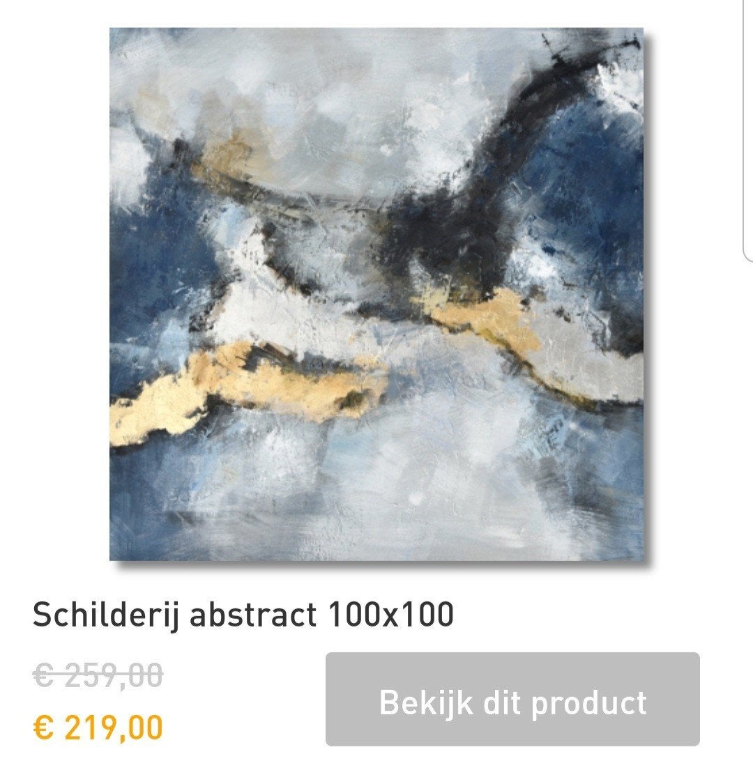 Abstracte schilderijen 100cm bij 100cm, Ophalen