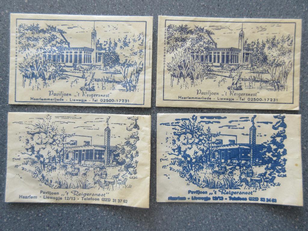 4 x Haarlemmerliede, paviljoen 't Reigersnest, Verzenden, Nederland
